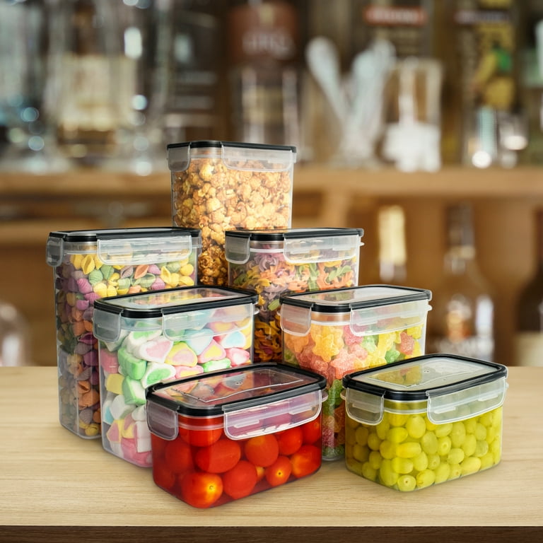 Feildoo Food Storage Containers With Lids, Pantry Organization And Storage,  Air Tight Food Storage Containers With Lids Airtight Stackable, Home Storage,  Set of 14 Pack & Labels & Spoon & Markers 