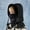 Black-a, variant on Baby Girl Beanie Winter Baby Boy Hat with Pompom Cut Baby Lined Hat Warm Beanie Knit Cap for Birthday Gifts