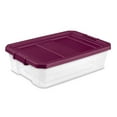 thumbnail image 1 of Sterilite Boîte Empilable 38L, Violet, 1 of 3