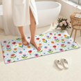 thumbnail image 4 of Pioneer Flower Floral Print Pattern Bathroom Rugs Mat, Non Slip Microfiber Bathroom Rug with Rubber Backing, Soft Mats for Bathroom Floor Tub Shower, 24"x60", 4 of 5