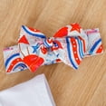 thumbnail image 5 of Youmylove Kids Toddler Baby Girls Short Sleeve Independence Day Letter Prints Tops Cartoon Prints Shorts With Headbands Outfits Toddler Girl Clothes, 5 of 9