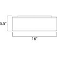 thumbnail image 2 of Maxim 10220BO 3 Light 19.5W LED Flush Mount (16"H x5.5"L) Black Organza Finish, 2 of 5