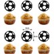 thumbnail image 1 of Suministros de decoración de fiesta de portería temática de fútbol de la Copa del Mundo Banner Cake Topper Juego de espirales colgantes, 1 of 2