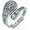02-Jesus Fish Ring, variant on Spoon Ring for Women S925 Sterling Silver Dragonfly Ring Adjustable Thumb Rings Jesus Fish Rings Spoon Jewelry for Brithday Christmas