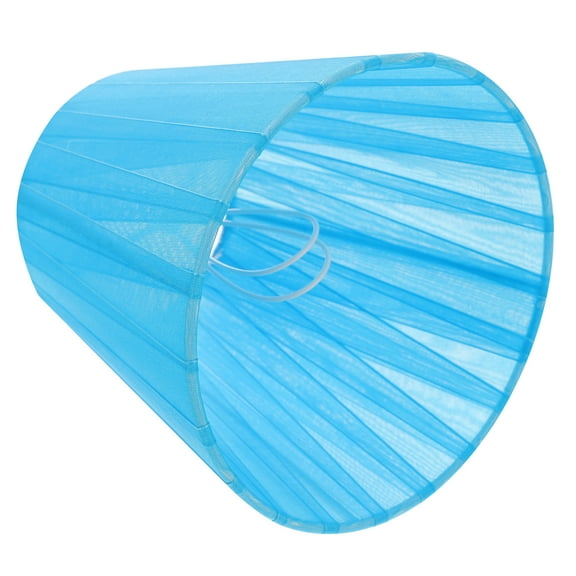 Gauze Lamp Shade Light : Clip On Chandelier Lampshade Drum Lamp Shade E14/ E27 Table Lamp for Floor Pendant Blue