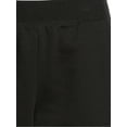 thumbnail image 5 of Time & Tru Women's Fleece Straight Leg Pants with Pockets, 5 of 5