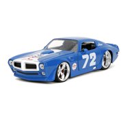 Big Time Muscle Chevron 1:24 1972 Pontiac Firebird Die-Cast Car, Toys for Kids and AdultsBlue(Selections May Vary)