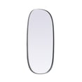 thumbnail image 5 of MR2B2036BRS-Elegant Decor-Brynn - Metal Frame Oval Mirror In Modern Style-36 Inches Tall and 20 Inches Wide-Brass Finish, 5 of 7