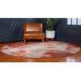 thumbnail image 4 of Unique Loom Automne Collection Rustique Casual Tonitruant Abstrait Tapis Rond, 3 Pieds 3 Pouces, Multi/Beige, 4 of 10