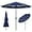 Navy Blue, variant on YANG2 10ft 3-Tier Solar Patio Umbrella, Outdoor Market Umbrella w/ 24 LED Lights, 8 Sturdy Ribs, Tilt Adjustment, Easy Crank for Garden, Deck, Tan