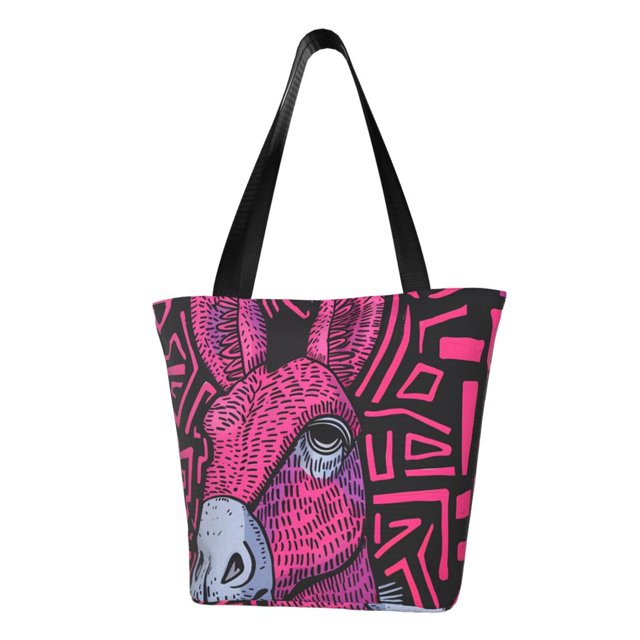 Disketp ink Donkey Pop Art for Women’s Casual Shoulder Tote Bag Cross-body Handbags for Shopping, Travel and Daily Use