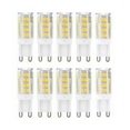 thumbnail image 1 of Bombillas LED con base G9 no regulables, ahorro de energía, 4 W (equivalente a 40 W), 400 lm, luz blanca cálida, encendido instantáneo, fácil instalación para iluminación del hogar y la oficina, 1 of 4