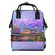thumbnail image 1 of Disketp Colorful Purple Cosmos Flower Mochila de Pañales de Gran Capacidad con Múltiples Bolsillos, Mochila de Viaje Multifuncional para Bebé, Unisex, Moderna y Resistente, 1 of 6