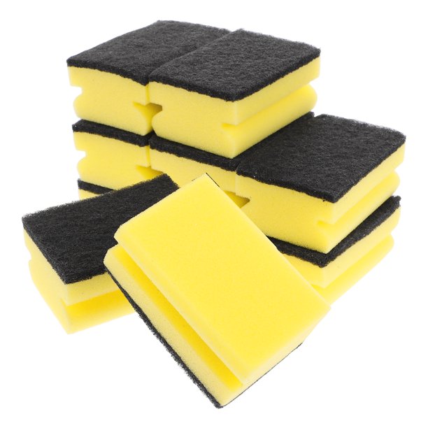 10 esponjas de alta densidad para lavavajillas, ergonómicas, para limpieza de cocina, antirayaduras, para el hogar y utensilios de cocina