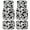 Black White Cow Print, variant on Renewold American Tribal Sunflower Brown Auto Carpet Floor Mats for Car Van Truck SUV, 4 Pieces Front & Rear Full Set with Rubber Backing Universal Fit for Most Vehicles