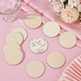 thumbnail image 3 of 50Pcs Round Wooden Sign 2.4 Inch Unfinished Wood Chips Bulk Paintable Blank Natural Smooth Solid Wooden Circles for DIY Crafts Printing Artwork Door Hanger Sign Festival Party Decorations Beige, 3 of 7