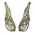 thumbnail image 2 of Zeckos Cast Iron Angel Wings Wall Sculpture Gold Set of Two, 2 of 7
