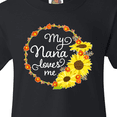 thumbnail image 4 of Inktastic My Nana Loves Me with Sunflower Wreath Youth T-Shirt, 4 of 5