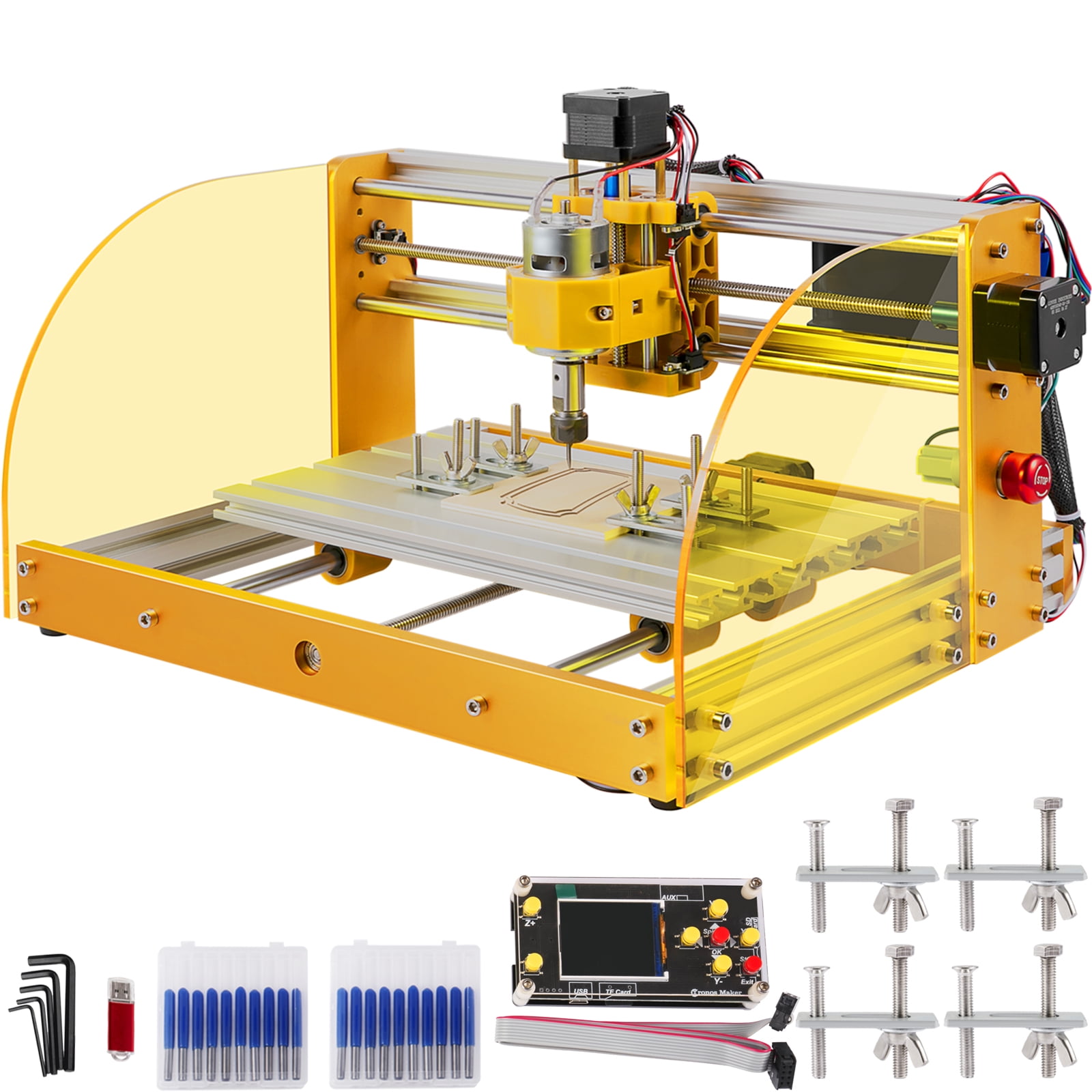 CNC 3018 DIY Rouyer &2.5w Laser Engraving Carving PCB Milling Cutting Machine for sale online 