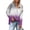 Purple, variant on Hoodies Sweatshirt for Women Half Button Hooded Pullover Drawstring Long Sleeve Shirts Tops Gradient Clothes