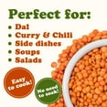 thumbnail image 6 of Organic Red Lentils (Football), 1 Pound –Whole, Decorticated, Non-GMO,Kosher, Bulk – by Food to Live, 6 of 7