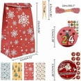 thumbnail image 4 of Advent Calendar Hanging Bags 24 Days Christmas Candy Bags with Countdown Calendar Numbers Candy Gift Bag, 4 of 5