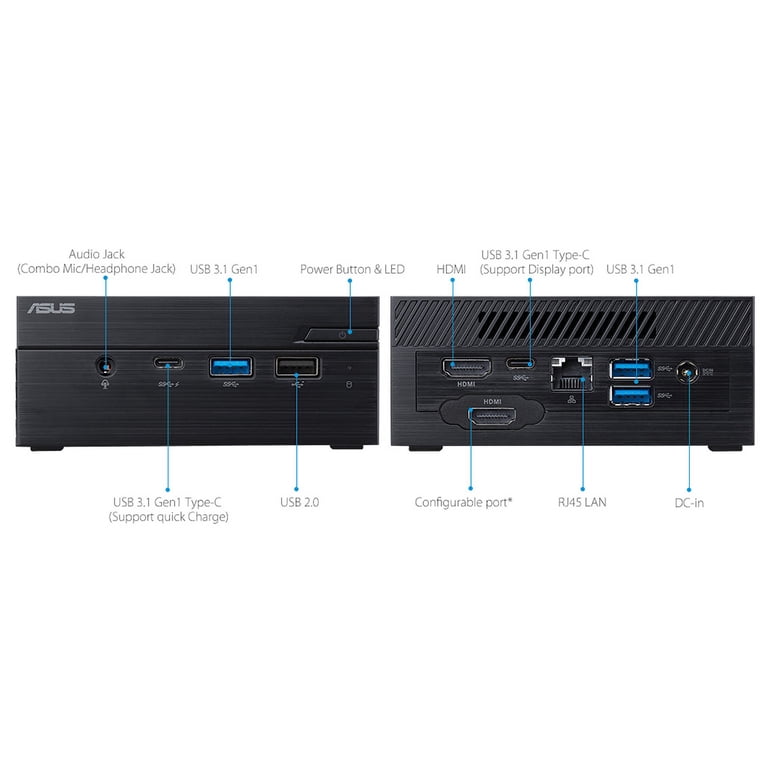 ASUS VivoMini PN60 Mini PC/HTPC, Intel Dual-Core i3-8130U 2.2GHz