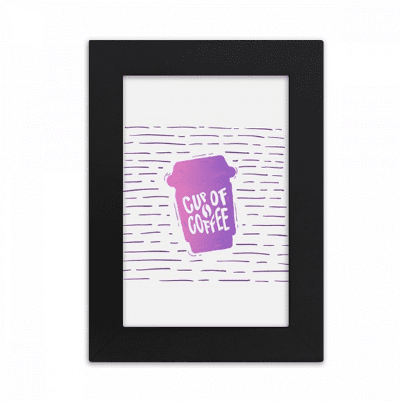 Line Coffee Cup Colour Art Deco Fashion Desktop Photo Frame Picture Display Art Painting Exhibit