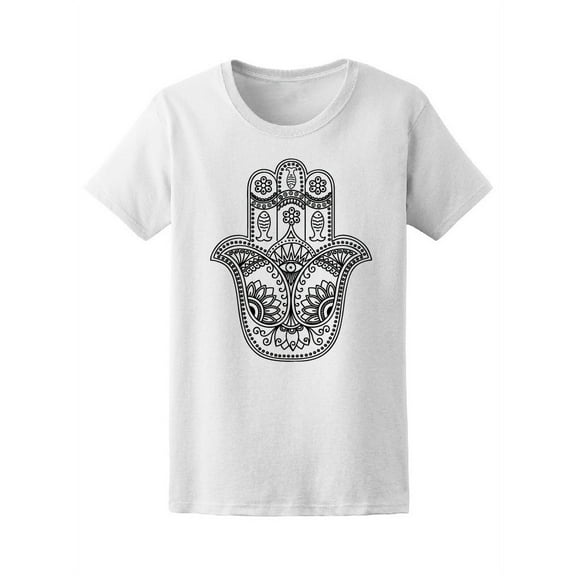 Hamsa Hand Floral Mandala Tee Women's -Image by Shutterstock
