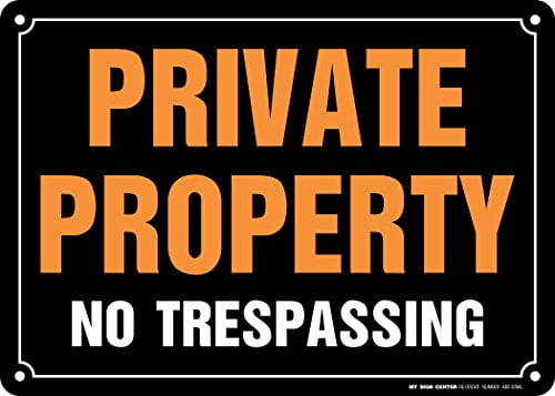10 Pack Private No Trespassing Legal Regulation Posted Signs Paper  Private Land 
