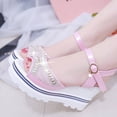 thumbnail image 4 of Clearance VerPetridure Women's Sandals Summer Casual Ankle Strap Slide Sandals Platforms Wedges Shose, 4 of 9