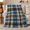 Cozy Plaid Blocks, variant on Serene Blue Plaid Farmhouse Comfort, Peaceful Artistic Scene, Warm Flannel Blanket for Ranch House and Living Room, Art Lovers person's Day Gift, Artistic Home Decor