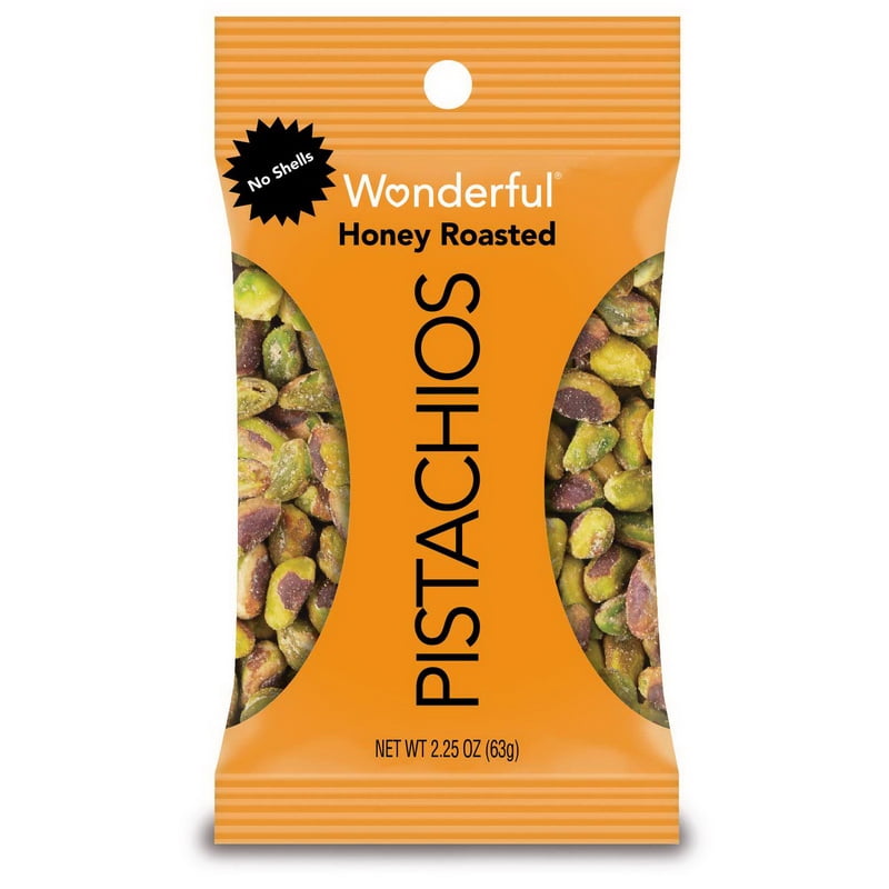 (Price/Case)Wonderful Pistachios HR0146A25M No Shell Honey Roasted