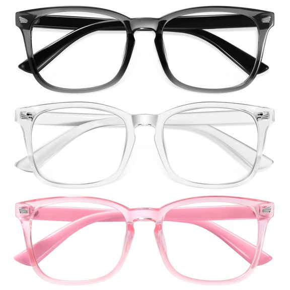 Gafas bloqueadoras de luz azul Okany para niños, paquete de 3 a 10 años