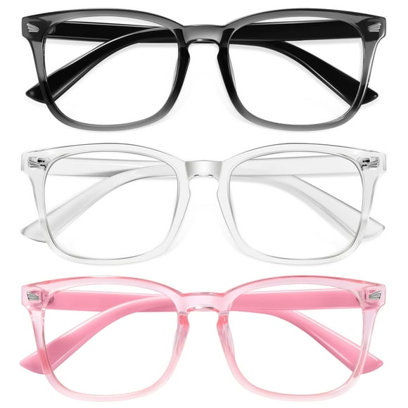Gafas bloqueadoras de luz azul Okany para niños, paquete de 3 a 10 años