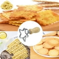 thumbnail image 5 of Wooden Handle Cookie Cutter Set Fluted Edge Pastry Mold For Making Decorative Cookies Dumplings And Pasta Edges Baking Tools For Holiday Treats And Party Snacks, 5 of 6
