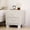 Beige, variant on Homy Casa Nightstand with Storage and 2 Drawers , Modern Bedside Table for Bedroom, Beige