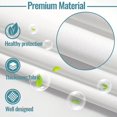 thumbnail image 4 of EIMELI 1 Pack Hotel-Grade Water-Repellent Shower Curtain Liner - Removable Snap-In Design  70x54 Inch Replacement Liner for 71x74 Inch Curtains  Durable Fabric with Magnetic Bottom for Se, 4 of 5