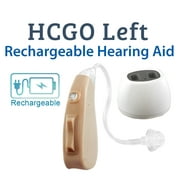 HearClear HCGO Rechargeable Hearing Aid with Charging Station and 6 Month Warranty – Left Ear