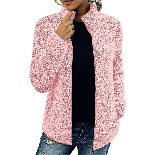 CEHVOM Mode Femme Manches Longues Confortable Hauts Amples Poche Long Manteau Blouse Liquidation