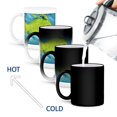 thumbnail image 4 of 3drose, Mr. Lonely, Grumpy Green Fish Swims Alone, 11oz Magic Transforming Mug, 4 of 7