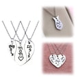 thumbnail image 2 of Jierger 3 Pieces Mother/Daughter Necklaces Stainless Matching Heart Shape Necklace Set Mother's Day Christmas Valentine's Day Birthday Gifts for Mom and Daughter, 2 of 5