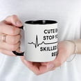 thumbnail image 5 of CafePress - Cute Enough To Stop Your Heart - 11 oz Ceramic Mug - Novelty Coffee Tea Cup, 5 of 6