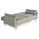 thumbnail image 3 of Sofá Cama Makora Anicka con Memory Foam Color Gris Claro Lino Respaldo Reclinable de 3 Posiciones, 3 of 6