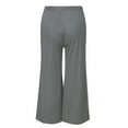 thumbnail image 2 of YanHong Maternity Pants Plus Size Women's Pregnancy Pants High Waisted Tummy Cropped Trousers Gray M, 2 of 3