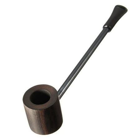 AkoaDa 1pc Black\/Coffee 2 Colors Wood Pipe Smoking Pipes Portable Smoking Pipe Herb Tobacco Pipes Grinder Smoke Gifts 