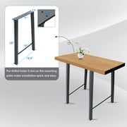 Kojem Clearance 28 Desk Legs ,Metal Chair Legs Table Legs ,28H×20W, Black Heavy Duty, Set of 2 ,Steel Desk Leg,Furniture Leg