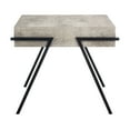 thumbnail image 2 of SAFAVIEH Jett Mid-Century Modern Square Accent Table, Light Grey/Black, 2 of 7