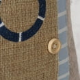 thumbnail image 2 of Coastal Cabana Soft Door Stops, Jute, Cotton, Loop Tops, Weighted, 11.75 Inches, House Shaped with Anchor and Lifesaver Fabric Embellishments, 2 of 6