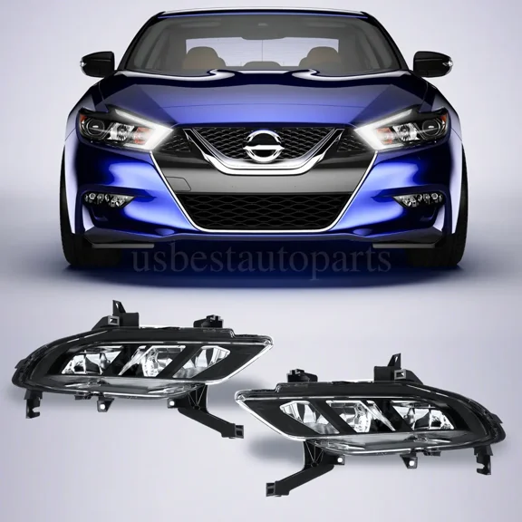 Driver Passenger Pair Fog Driving Light Lamp For 2016 2017 2018 Nissan Maxima